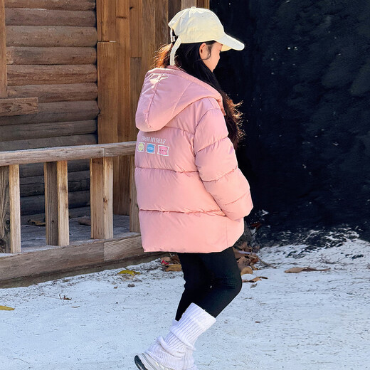 Mumuwu Girls' Cotton Clothes 2025 New Winter Style Jackets Girls College Style Versatile Warm Thickened Cotton Clothes Trendy