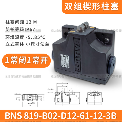 Combined limit travel switch BNS819-B02-D12-61-12-3B BNS819-B03-D12 BNS 819-B02-D12-61-12-3B