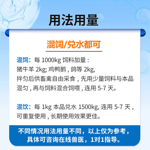 Zhonglong Shenli mad growth hormone cattle and sheep growth hormone premix pig, chicken and duck fattening growth promoter nutritional feed additive 1 bag