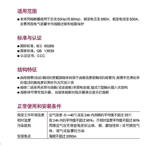 Delixi RT16-00 NT00 32A40A50A63A100A125A160A ceramic fuse 125A