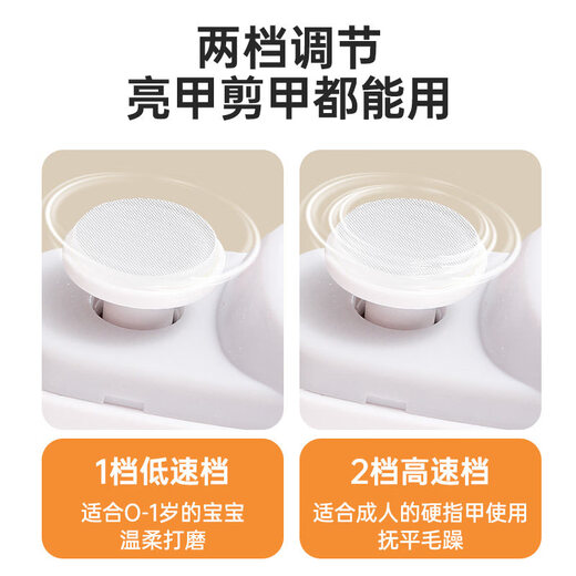 Shijanu's new electric nail clippers for the elderly, fully automatic adult and children's nail trimmer, nail salon polishing machine new model 2025 new model CH-708 nail white