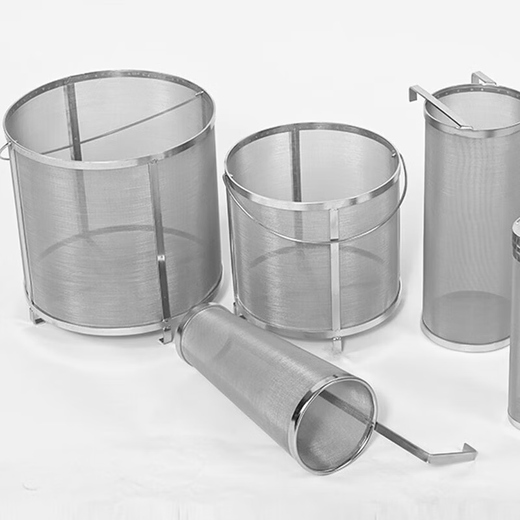 Topology stainless steel household brewing filter barrel malt cooking filter beer wine rice wine filter... single hook barrel 9.5*13.5*41