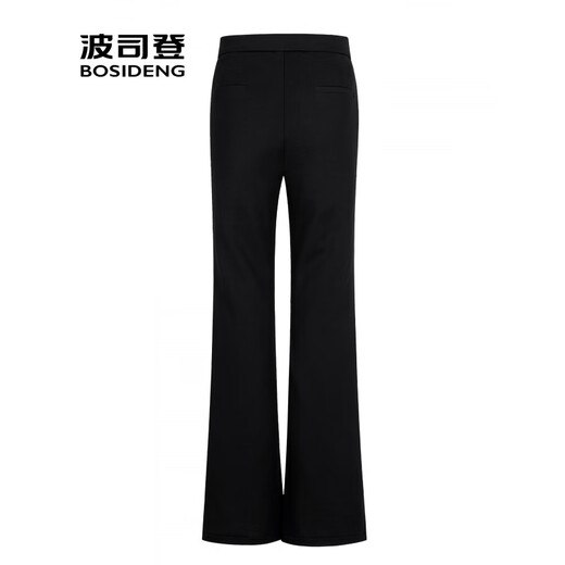 BOSIDENG 2025 Winter New Down Pants Women's Long Pants Wear High Waisted Slim Fit Wide Leg Flared Pants Black 8056 M 165_70A