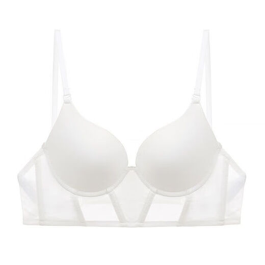 VICTORIA PRINCESS VICTORIA Victoria Cross-Border European and American Sexy Underwear French U-shaped Invisible Seamless Beautiful Back Underwear Small Breasts White Top 70A Thick Cup