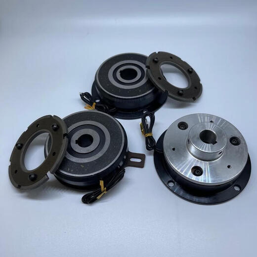 Electromagnetic clutch brake dry type with bearing power-on suction and power-off separation brake clutch DC24V with bearing clutch 10KG inner hole 30