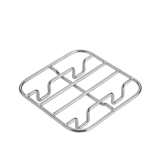 Yusenyi stainless steel steaming rack thick square food-grade steaming grid anti-scalding and insulated multi-functional storage rack 304 side length 15.2cm high 2.5cm 6-inch square steaming rack