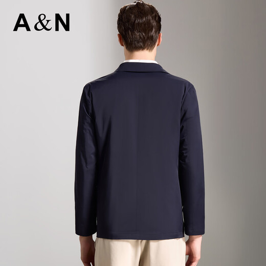 Antonio three-proof black technology high elasticity easy care soft shell jacket crisp and stylish men's cardigan single windbreaker jacket