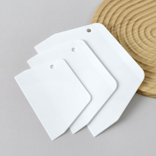 Fantasy Scraper Gourmet Baking Scraper Transparent Scraper Large Putty Scraper Wallpaper Sticker Tool White Scraper Package 3 pieces in total Thickened and durable