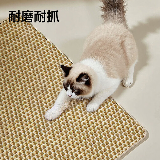 HELLOJOY超大号猫砂盆垫防溅防带出加厚双层滤砂控砂垫耐磨耐抓EVA防滑垫
