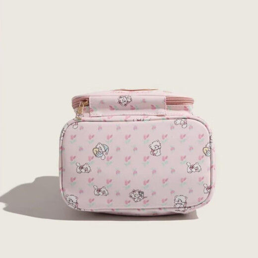Complete new product ZAZL co-branded 2025 new travel cosmetic bag, portable, large capacity, cute and good-looking, hand-carryable, pink_free gift bag for collection