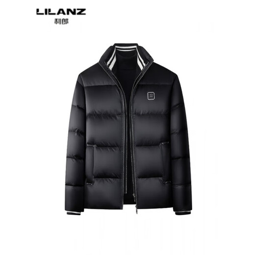 LILANZ Зимняя белая куртка на утином пуху, мужская куртка-стойка, короткий стиль, деловой повседневный холодостойкий теплый мужской пуховик белого цвета 14XL (190)
