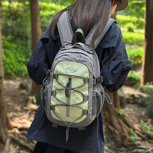 Yookdd outdoor hiking bag, hiking sports, versatile large-capacity backpack, commuter backpack for boys, computer bag for female college students, gray green large size