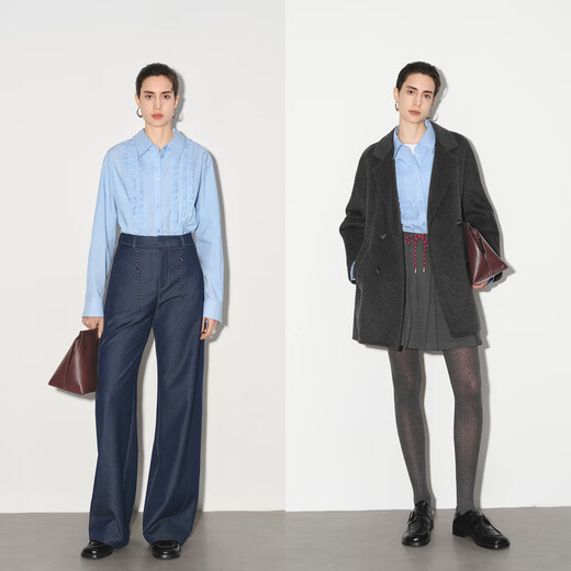 Eifini shopping mall same style eifini shirt 1G1120261 sky blue L