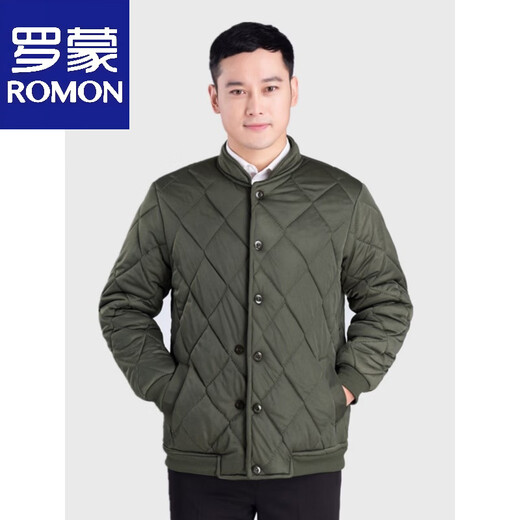 Luo Meng middle-aged and elderly elastic cotton coat men's inner sleeve small cotton jacket loose labor protection clothing warm cotton coat men's cold storage work clothes men's military green cotton-padded coat without external pockets XL 180 weight 125-145Jin Jin is equal to 0.5 kg