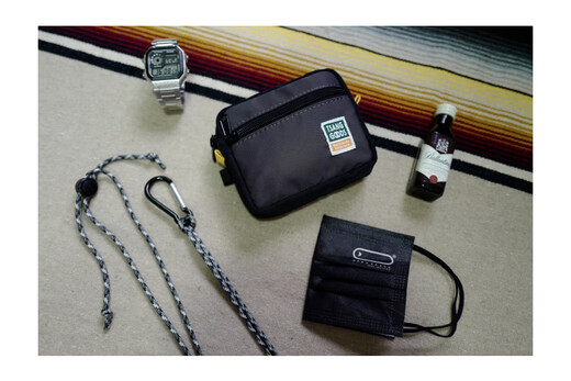 OTHER/Others Tsanggoods mini crossbody small hanging bag card holder ID bag storage bag miscellaneous bag small handbag splicing multi-color dark gray and black