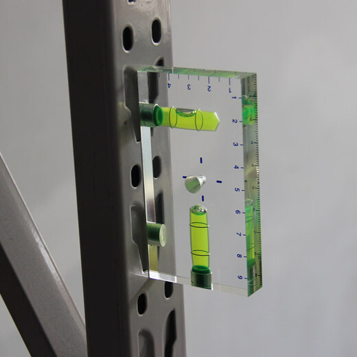 Enbaole fully transparent T-type level 9513 two-way integrated small household mini level bubble level 120mm green water L type magnetic