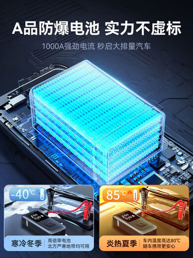 Yusenyi Battery Power Car Starter Emergency Power Supply is suitable for Xiaomi car power bank special air pump all-in-one machine + real standard high-performance A-grade explosion-proof battery with static zero loss and can stand by for 5 years after one charge