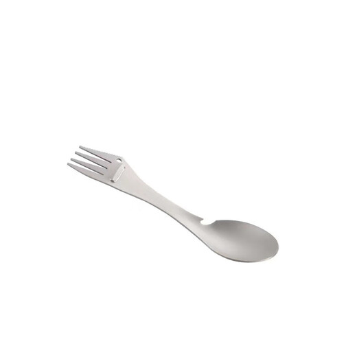 SACHUI pure titanium camping picnic tableware outdoor bottle opener knife, fork and spoon multi-function five-in-one lightweight portable titanium alloy pure titanium five-in-one multi-function spoon and fork