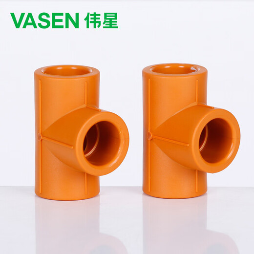Weixing PPR equal diameter tee 4 points dn20 (5 pieces) home improvement water pipe fittings hot and cold water hot melt joints genuine