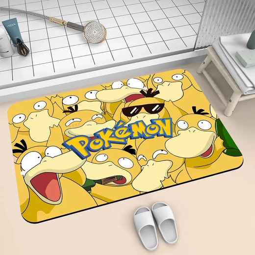 Yusen Yikeda duck bathroom diatom mud absorbent floor mat bathroom door quick-drying non-slip mat cartoon toilet feet G66 (5) 50x80cm