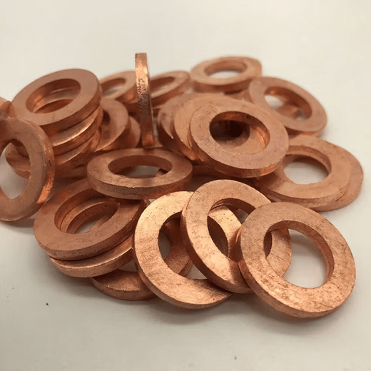 Hejian tribute copper gasket washer copper gasket thick 3mm copper meson T2M6M8M10M12M14M16M18M20M22M28 14222/100 pieces +26322.5/30