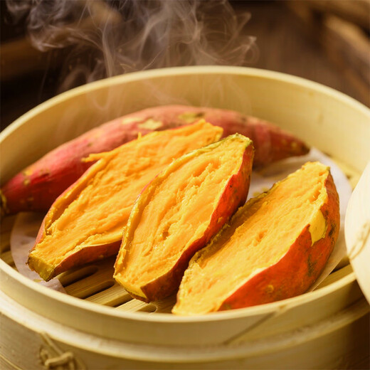 Freshly dug sandy sweet potato, fresh farm sweet potato, baked sweet potato, soft and waxy wholesale yellow heart, sandy sweet potato 4Jin Jin equal to 0.5kg, medium large fruit, box included