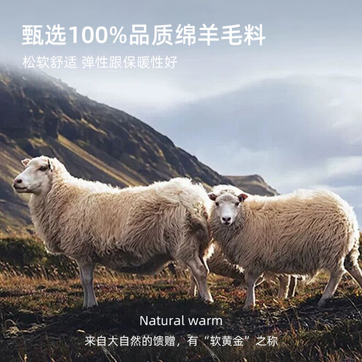 Mark Huafei thickened pure wool crew neck sweater men's 2025 autumn and winter new casual warm sweater