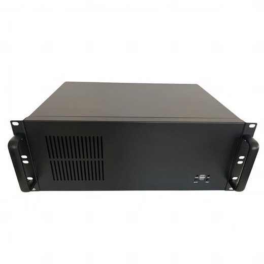 ATX motherboard laser laser 4U300 industrial control chassis rack-mounted 7-slot short server main chassis desktop computer black 4U300