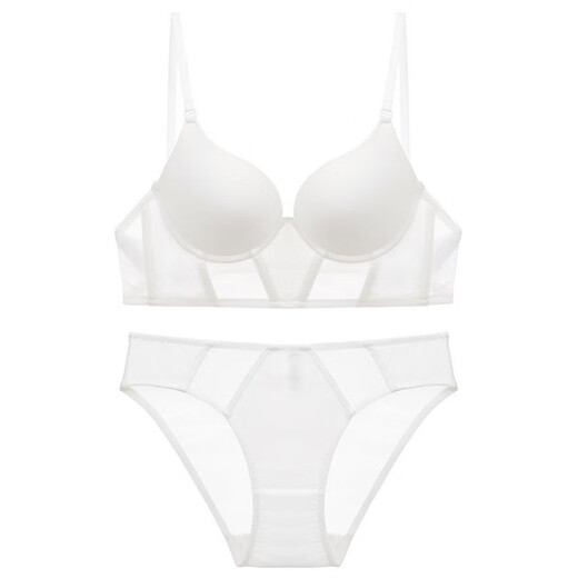 VICTORIA PRINCESS VICTORIA Victoria Cross-Border European and American Sexy Underwear French U-shaped Invisible Seamless Beautiful Back Underwear Small Breasts White Top 70A Thick Cup