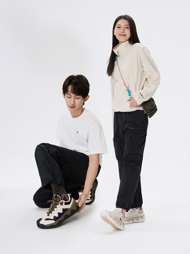 KOLON SPORT men's and women's same ULTRA-K light outdoor shoes, wear-resistant, grippy, breathable camping hiking shoes, dark brown BK 225 36 2/3