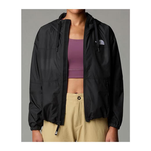 The North Face Women's Jacket Windproof Lightweight Warm Outdoor Windbreaker Hooded Long Sleeve Windproof Jacket Black One Size | L