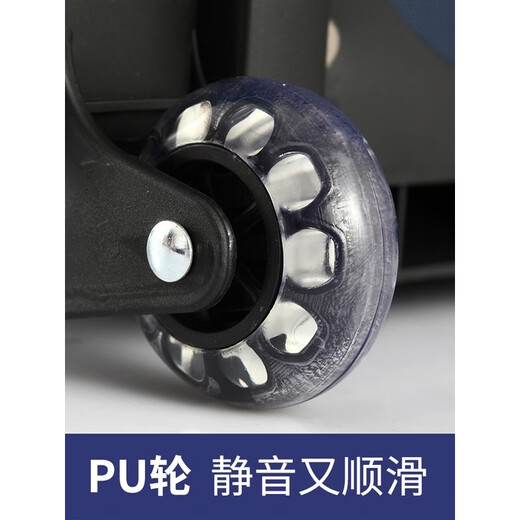 Fantasy Foldable Oxford Cloth Grocery Shopping Trolley Lightweight Supermarket Shopping Trailer Thick Trolley Rod for Elderly Grocery Shopping Artifact Golden Fox Thick Trolley Rod (Buckle Bag Mouth)