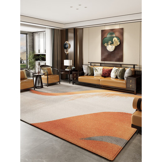 Yingfei sofa living room carpet 2025 new new Chinese style bedroom carpet large area coffee table washable wipeable thickened floor mat A479 Yunjing 300 450CM formaldehyde-free cotton and linen bottom