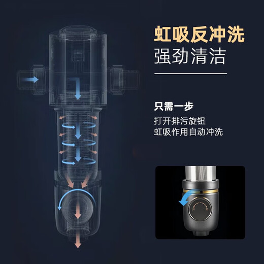 Gree (GREE) pre-filter water purifier household whole-house water purification household tap water pre-filter 40 micron fine filtration WTE-QZBW04S measured 4.5T/h large flow rate