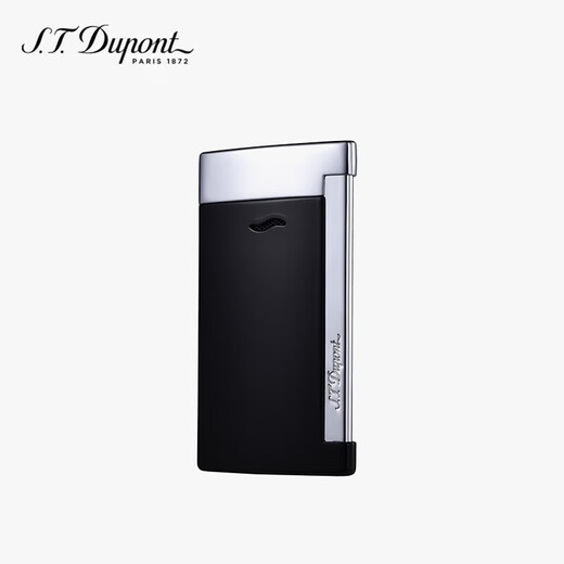Dupont French Dupont lighter SLIM7 slim torch windproof bright black 27700 high-end gift for men