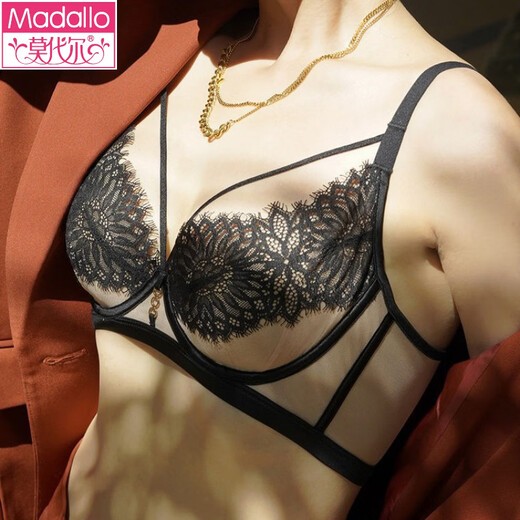 Modal Red Underwear Ladies Wedding Bride Big Breast Show Small Breast Sexy Lace Zodiac Year Bra Set Yellow Single/Piece 85B 38C