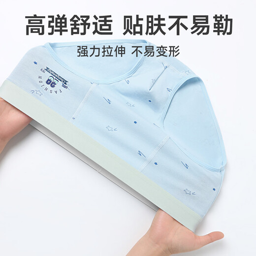 Langsha Youth Pants Medium to Large Children Boys Cotton Briefs 12-18 Years Old Four Seasons Middle School and High School Students Shorts LST8005 (Triangle) 3 Pairs 170 (L) Recommended Weight 70-90Jin Jin is equal to 0.5 kg
