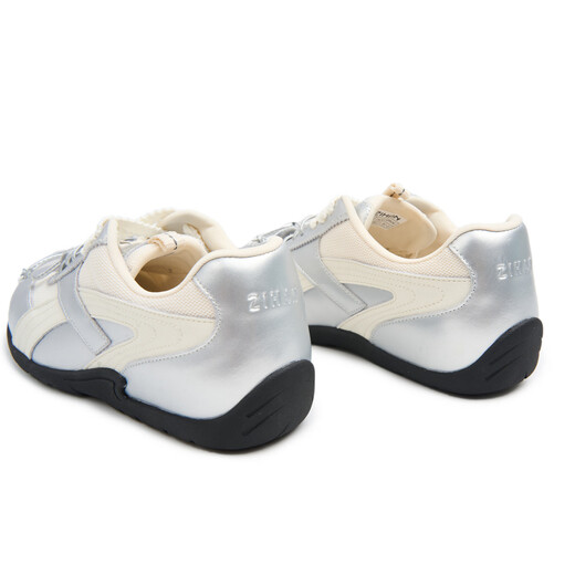 Zihan (ZIHAN) Zihan retro fashionable silver low-top running shoes puppy pendant decoration double shoelace design ballet forrest shoes trendy shoes silver 36