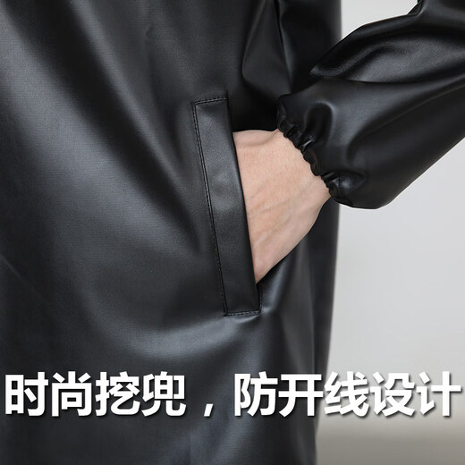 Goldlion Leather Jacket and Leather Pants Men's Work Clothes Suit Delivery Motorcycle Spring and Autumn Windproof, Waterproof, Oilproof and Dustproof Loose Stand-up Collar Top_Fashion Dig Pocket XL_(Recommended 100-120Jin Jin equals 0.5kg