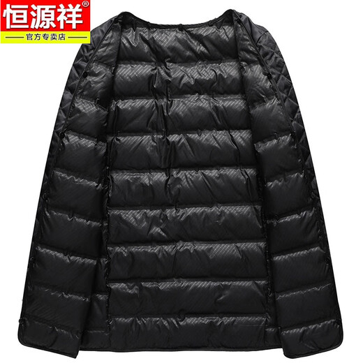 Hengyuanxiang dad winter coat chenille mid-length down jacket middle-aged and elderly men plus velvet thickened autumn and winter clothes blue gray XL 180/92A
