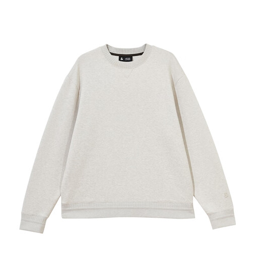 JACK&JONES 26th Men's Spring Sweater Simple Ribbed Round Neck Loose Trendy Long-Sleeved Woven Top 226133093 G01 Lime Gray Regular M (175)