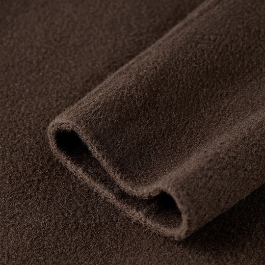 Shandubila 100% wool warm woolen coat for women winter women's high-end suit collar long commuter double-sided woolen coat