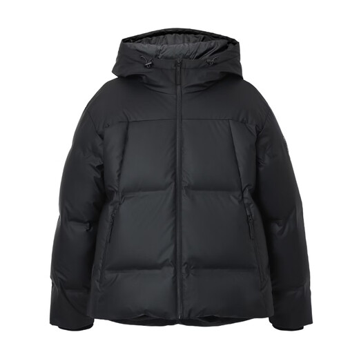 JACK&JONES boys spring fashion versatile down jacket loose hooded comfortable warm long-sleeved trendy top 226112042 E43 pure black L (180)