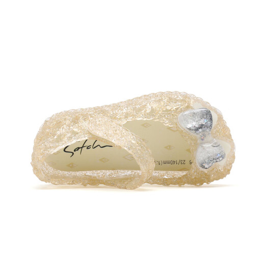 SATCHI jelly shoes sweet hollow waterproof low-top children's sandals for small and medium-sized children gold 23