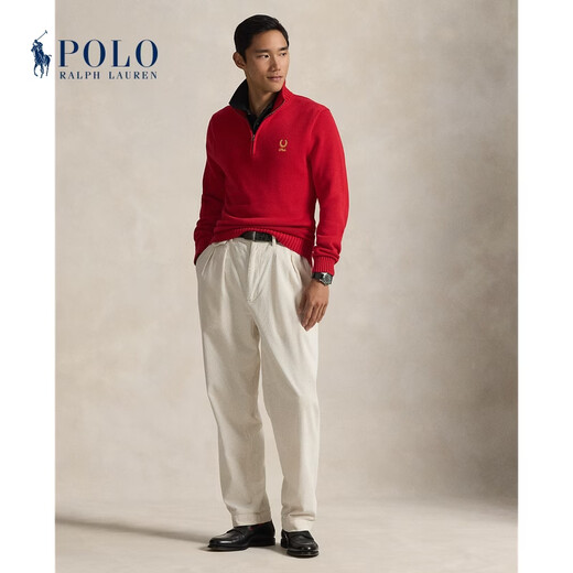 Polo Ralph Lauren Men's 26 Years Early Spring Cotton Sweater RL100608 600-Red M