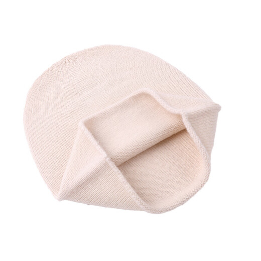 Hengyuanxiang sheep wool hat women's hat autumn and winter knitted brimless thickened warm versatile men's Baotou woolen hat big red one size