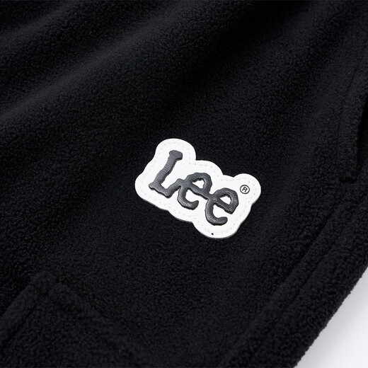 Lee children's sweatpants 2025 autumn and winter loose legged trousers for boys and girls black 130