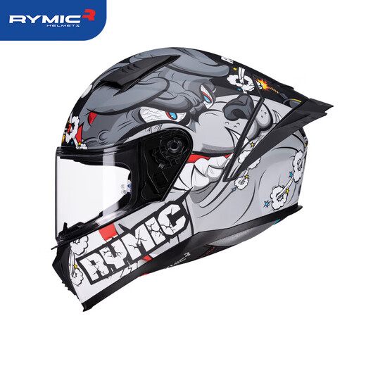RYMIC motorcycle electric vehicle helmet full-face helmet 3C winter anti-freeze and warm Bluetooth headset SR6 Gray Bully XXL