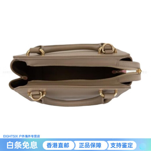 Burberry (BURBERRY) brand logo leather handbag women's brown basic outfit (bag + dust bag)