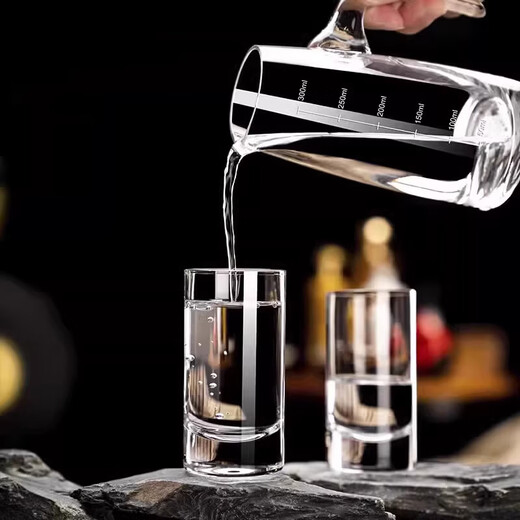 Tuojin German imported high-quality Chinese-style white wine glass set household crystal glass two or two cups thickened straight shot glass wine (2 pieces) two or two crystal white wine glasses